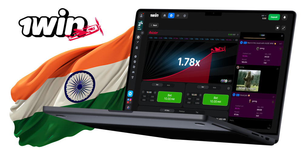 Especially for players from India online game 1win Aviator